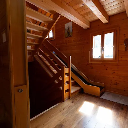 Chalet Regenbogen Leukerbad Mit Indoorrutschbahn Exterior photo